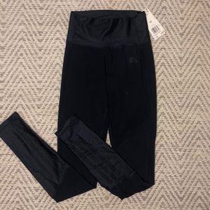NWT Adidas Navy shimmer mesh leggings